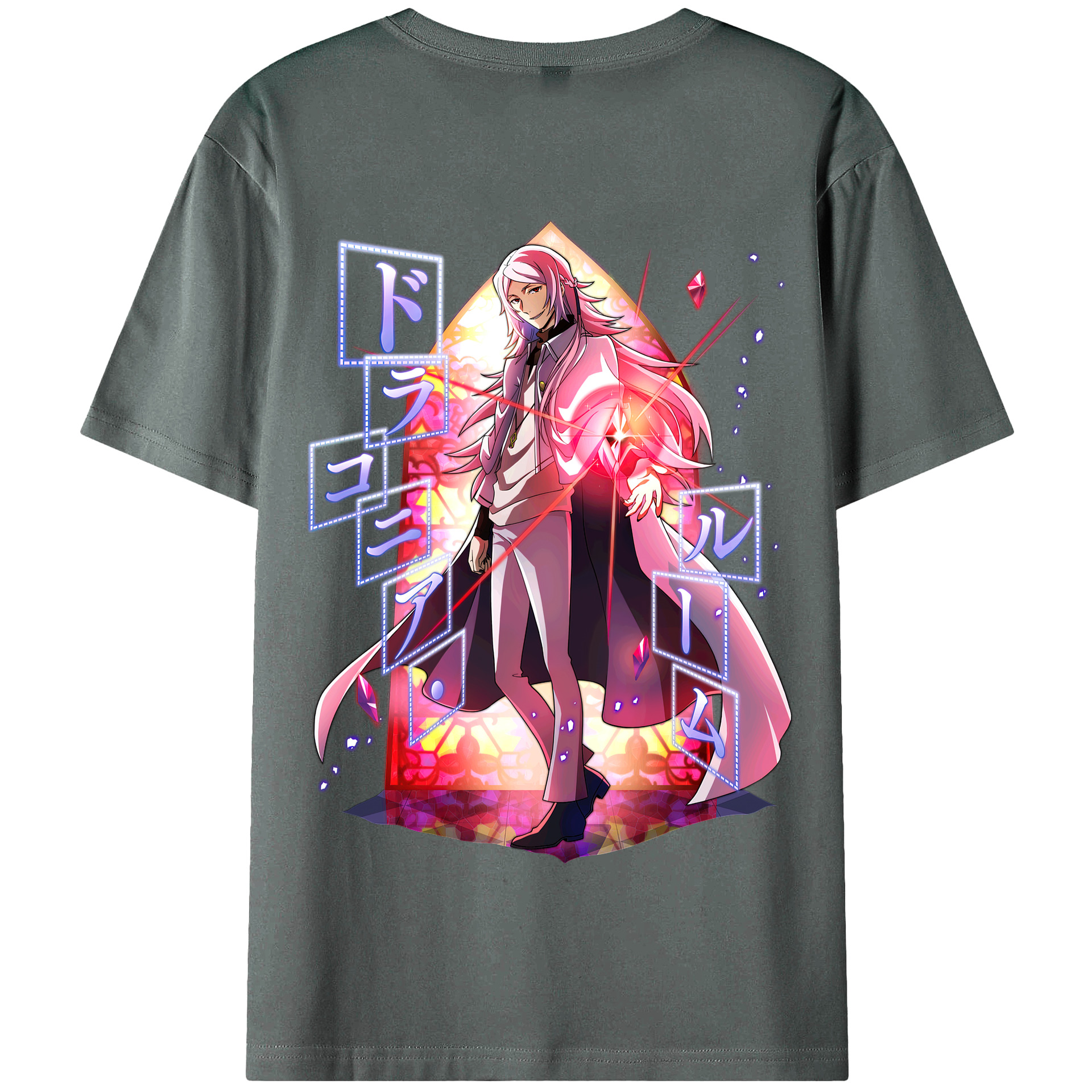 （画像用） 文豪ストレイドッグス Bungo Stray Dogs 綿100％半袖Tシャツ（背面プリント）